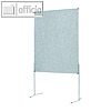 officio Pinwand, 118 x 149 cm, Filz, Standbeine, grau, M83551