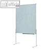 officio Pinwand, 118 x 149 cm, Filz, Standbeine, Ablageschale, grau, M83558