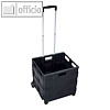 Klapp-Transportkarre mit Klappbox, PP, Tragkraft: bis 35 kg, (H)1.000 mm