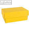 Geschenkschachteln A7, Karton, 10.2 x 6.5 x 4.6 cm, 350 g/m², gelb, 12er-Pack