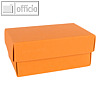 Geschenkschachteln A7, Karton, 10.2 x 6.5 x 4.6 cm, 350 g/m², orange, 12er-Pack