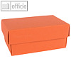 Geschenkschachteln A7, Karton, 10.2 x 6.5 x 4.6 cm, 350g/m?, dunkelorange, 12er-