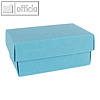 Geschenkschachteln A7, Karton, 10.2 x 6.5 x 4.6 cm, 350g/m², hellblau, 12er-Pack