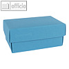 Geschenkschachteln A7, Karton, 10.2 x 6.5 x 4.6 cm, 350g/m², meerblau, 12er-Pack