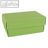 Geschenkschachteln A7, Karton, 10.2 x 6.5 x 4.6 cm, 350g/m², hellgrün, 12er-Pack