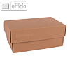 Geschenkschachteln A7, Karton, 10.2 x 6.5 x 4.6 cm, 350 g/m², braun, 12er-Pack