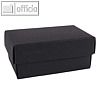 Geschenkschachteln A7, Karton, 10.2 x 6.5 x 4.6 cm, 350g/m², schwarz, 12er-Pack