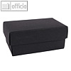 Geschenkschachteln A7, Karton, 10.2 x 6.5 x 4.6 cm, 350g/m?, schwarz, 12er-Pack