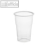 Trinkbecher "Hurricane", PET, 0.25l, ? 7.8cm, 10.8cm hoch, transparent, 50 St.