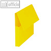 officio Dokumentenmappe Karton mit Klappe, DIN A4, 240 g/qm, gelb, 50 Stück