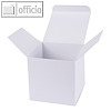 Buntbox W?rfelschachtel / mittel, Karton, 9 x 9 x 9 cm, 350 g/m?, wei?, 12 St.