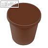 Helit Objekt-Papierkorb, 18 Liter, (?)31.5 x (H)33.1 cm, PE, braun, H6105875
