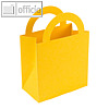 Buntbox Bunttasche, 9.5 x 5.2 x 13.2 cm, Griff, 350 g/m², Karton, gelb, 12 Stück
