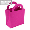 Buntbox Bunttasche, 9.5 x 5.2 x 13.2 cm, Griff, 350 g/m², Karton, pink, 12 Stück