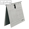 H?ngehefter UniReg DIN A4, kaufm?nnische Heftung, 230 g/m?, grau, 25 St?ck