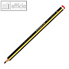STAEDTLER Bleistift Noris ergosoft, Härte: 2B, Mine: 3.0 mm, Namensfeld, 153-2B
