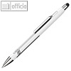 Kugelschreiber / Touchpen Epsilon Touch, Strichbreite XB, weiß/silber, 50-138701