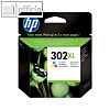 Original Tintenpatrone HP 302XL, 3-farbig, CMY (cyan, magenta, yellow), 8 ml