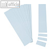 Einsteckkarten für 9.5 mm Magnetschienen, (B)40 x (H)7.5 mm, hellblau, 420 Stück