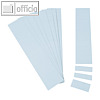 Einsteckkarten f?r 9.5 mm Magnetschienen, (B)40 x (H)7.5 mm, hellblau, 420 St?ck