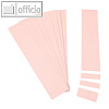Einsteckkarten für 9.5 mm Magnetschienen, (B)50 x (H)7.5 mm, rosa, 420 Stück, 84