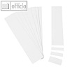 Einsteckkarten f?r 9.5 mm Magnetschienen, (B)50 x (H)7.5 mm, wei?, 420 St?ck
