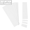 Einsteckkarten f?r 34 mm Magnetschienen, (B)40 x (H)32 mm, wei?, 90 St?ck, 85340
