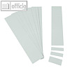Einsteckkarten f?r 34 mm Magnetschienen, (B)40 x (H)32 mm, grau, 90 St?ck, 85340