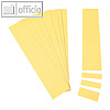 Einsteckkarten f?r 34 mm Magnetschienen, (B)70 x (H)32 mm, gelb, 90 St?ck, 85370