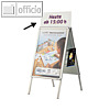 Topschild f?r Plakatst?nder SP DIN A1, inkl. Halterung, Kunststoff, wei?, 00020