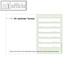 officio Terminzettel BASIC, 6 Termine, 100 x 70 mm, grün, 10 x 50 Blatt