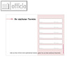 officio Terminzettel BASIC, 6 Termine, 100 x 70 mm, rot, 10 x 50 Blatt