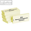 officio Haftnotizen bedruckt: "Bitte Steuerzahlungstermin beachten!", 5 Bl?cke