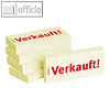 officio Haftnotizen bedruckt: "Verkauft!", 5 St?ck