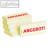officio Haftnotizen bedruckt: "Angebot!", 5 St?ck