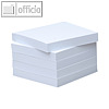 officio Haftnotizblock - 75 x 75 mm, weiß, 5 x 100 Blatt