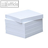 officio Haftnotizblock - 75 x 75 mm, wei?, 5 x 100 Blatt