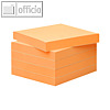 officio Haftnotizblock - 75 x 75 mm, signalorange, 5 x 100 Blatt, N47090