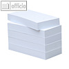officio Haftnotizblock - 30 x 75 mm, weiß, 5 x 100 Blatt