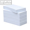 officio Haftnotizblock - 30 x 75 mm, wei?, 5 x 100 Blatt