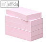 officio Haftnotizblock - 30 x 75 mm, rosa, 5 x 100 Blatt
