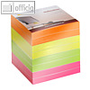 officio Haftnotizbl?cke 4-farbig - 75 x 75 mm, Signalfarben, 8 x 100 Blatt