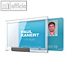 Ausweishalter PUSHBOX MONO, f?r 1 Ausweis, 87 x 54 mm, offen, 10 St?ck, 8922-19