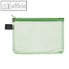 Foldersys Mehrzweck Reissverschluss Beutel A6 Blau grün-transparent