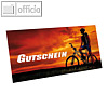 officio Gutscheinkarte RADTOUR, 194 x 92 mm, mit Visitenkartenschlitz, 10 Stück