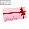 Officio Gutscheinkarte Schleife Pink pink