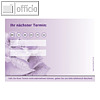 officio Terminzettel LILA ROSE, 1 Termin, 100 x 70 mm, 10 Bl?cke ? 50 Blatt