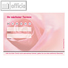 officio Terminzettel ROTE ROSE, 1 Termin, 100 x 70 mm, 10 Bl?cke ? 50 Blatt