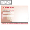 officio Terminzettel APFELBISS, 1 Termin, 100 x 70 mm, 10 Bl?cke ? 50 Blatt