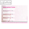 officio Terminzettel SCHWANGER, 4 Termine, 100 x 70 mm, 10 Bl?cke ? 50 Blatt